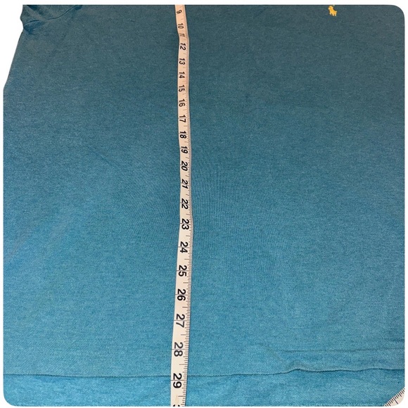 Polo Ralph Lauren Shirt Mens XXL Teal Short Sleeve Pony Logo Pique Cotton Mesh - Picture 5 of 7